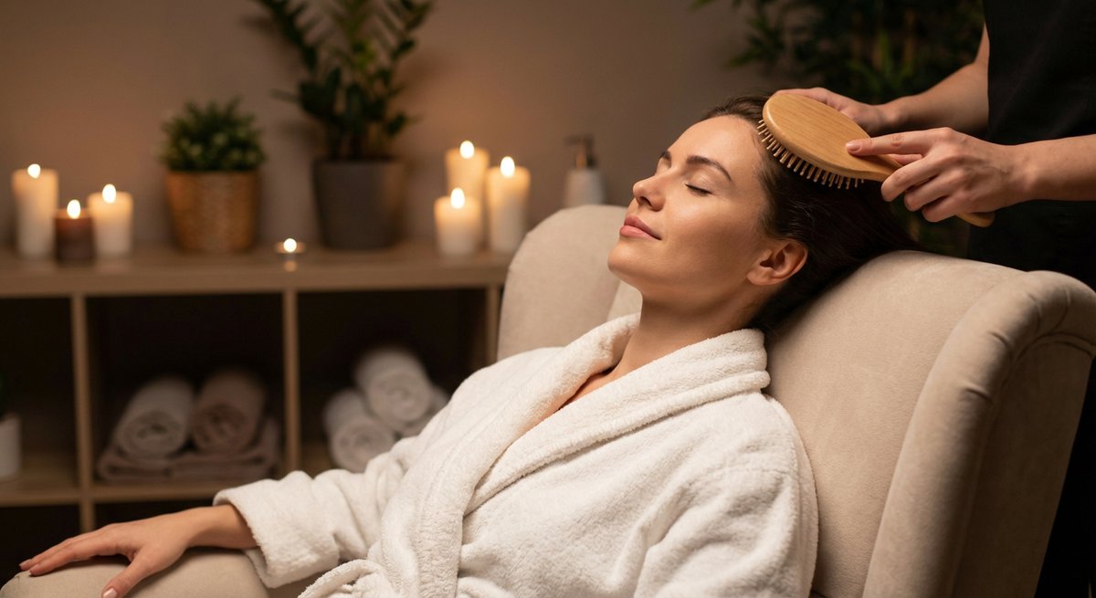 Spazzola Denman pneumatica per massaggio cuoio capelluto