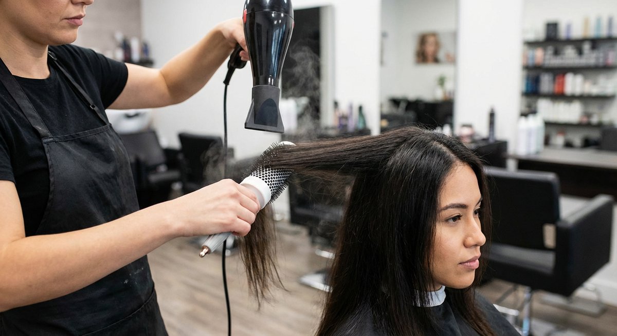 Dettaglio spazzola Denman lisciante per blow-dry