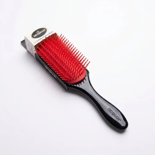 Denman D4 Spazzola 9 file nero e rosso