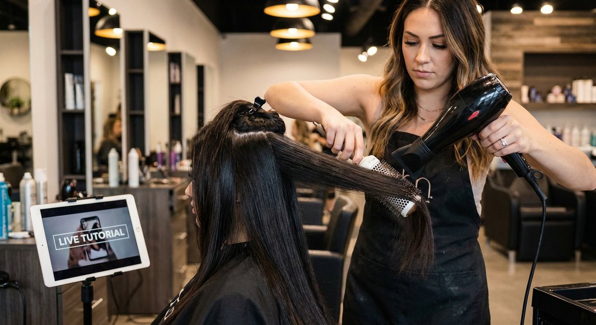 Tutorial tecnica Denman per capelli lisci